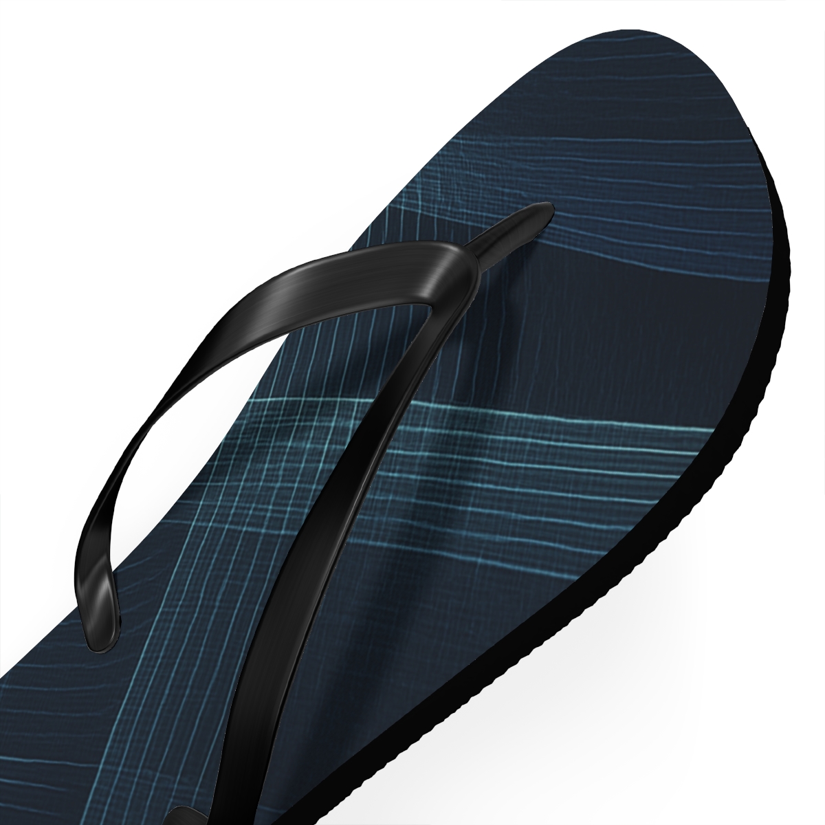 Moire Orbit Weave unique graphic flip flops