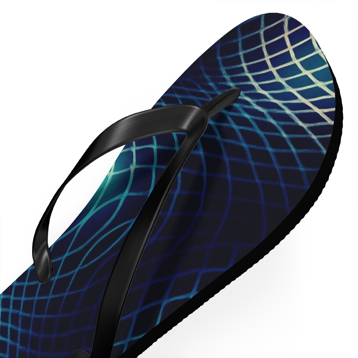 Moire Orbit Weave custom flip flops