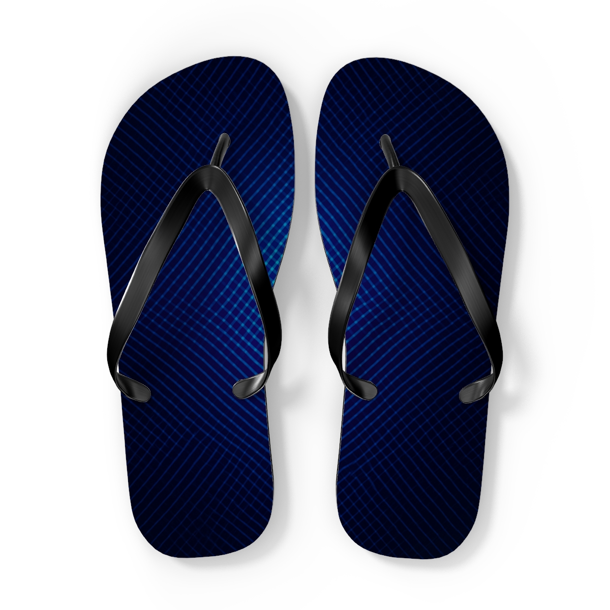 Moire Prism Weave unique graphic flip flops