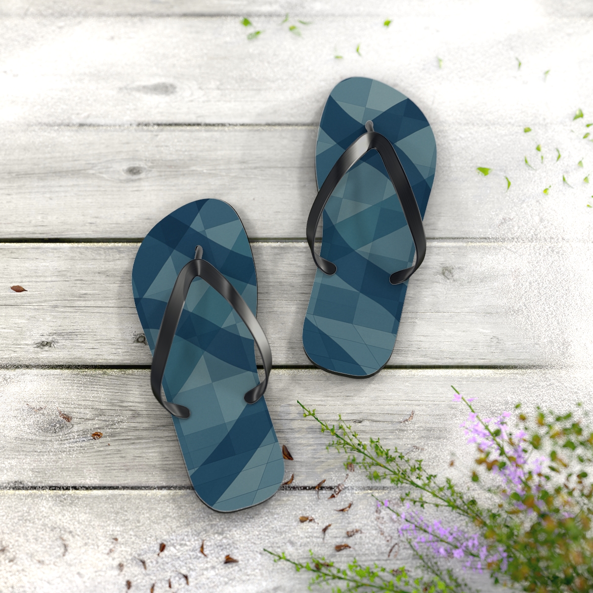 Ocean Weave Flip Flops