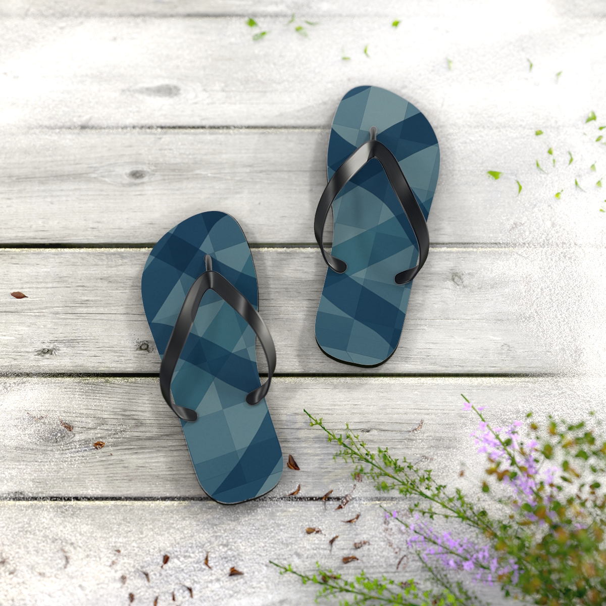 Ocean Weave Flip Flops