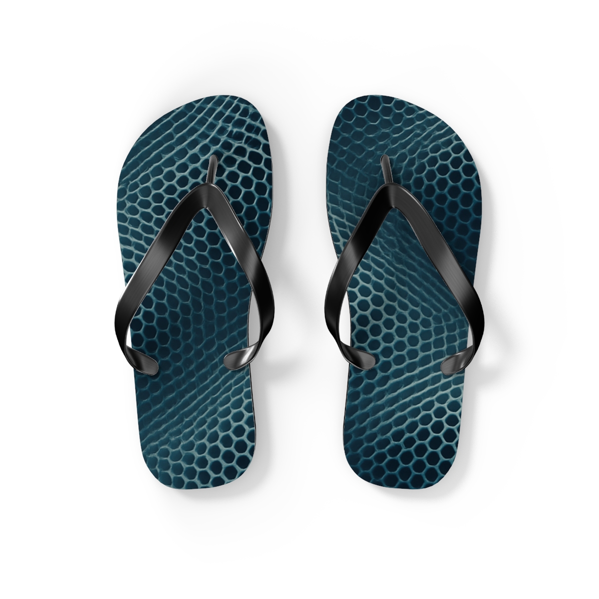 Ocean Wave Mosaic Flip Flops