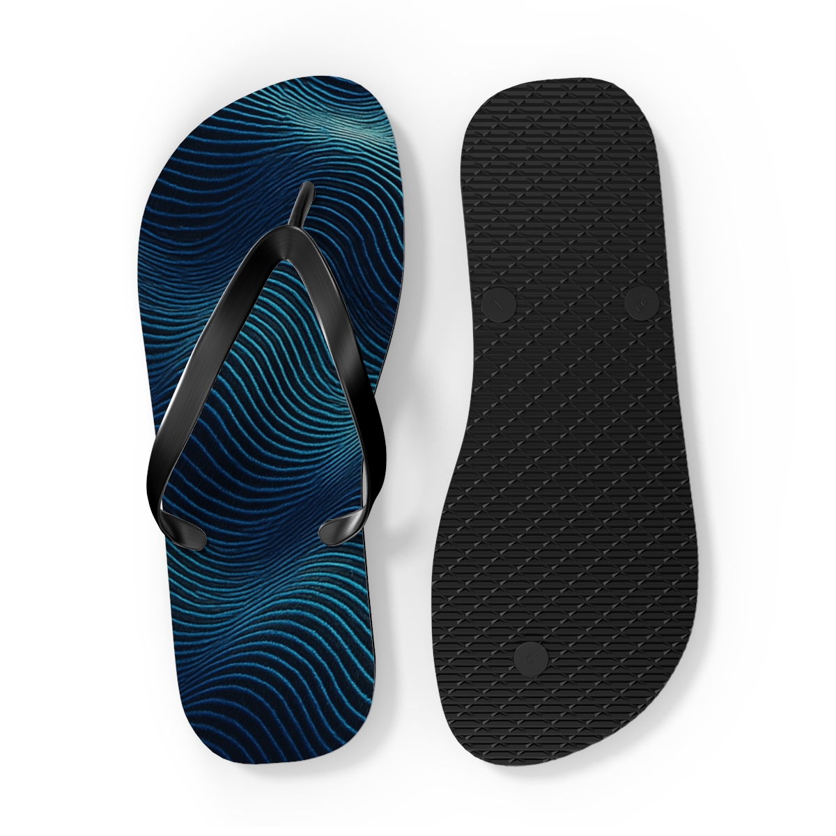 Oceanic Rhythm Flip Flops