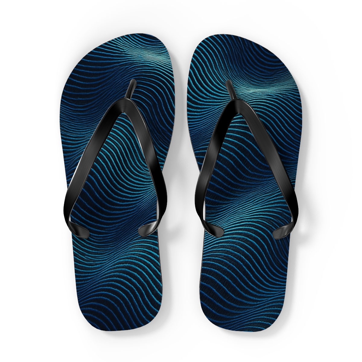 Oceanic Rhythm Flip Flops