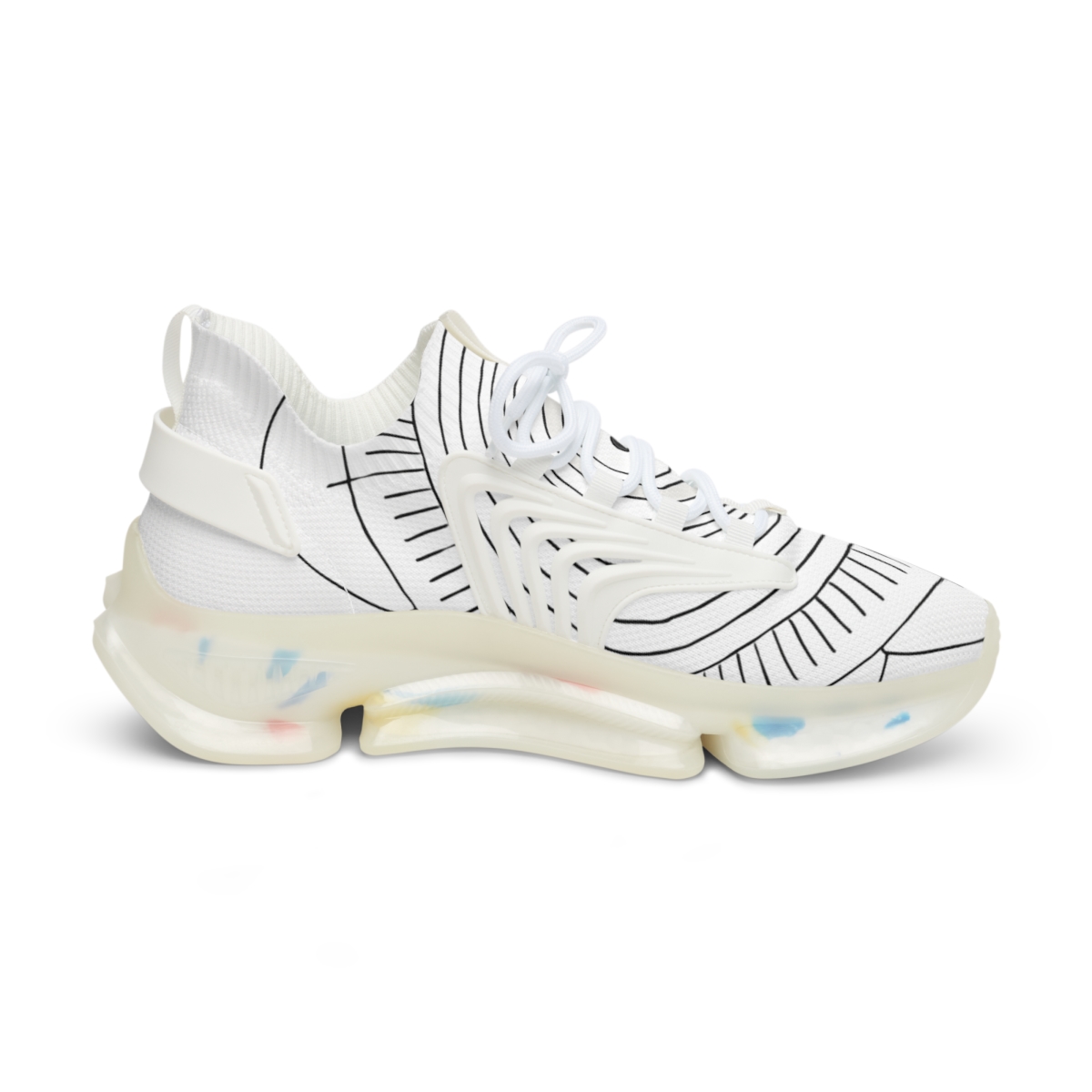 Monochrome Pulse Mandala lifestyle sneakers