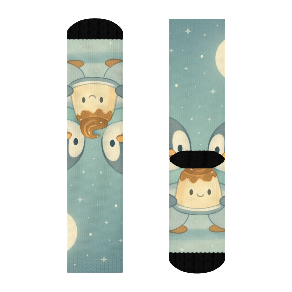 Moonlight Pudding Penguin Duo warm winter socks