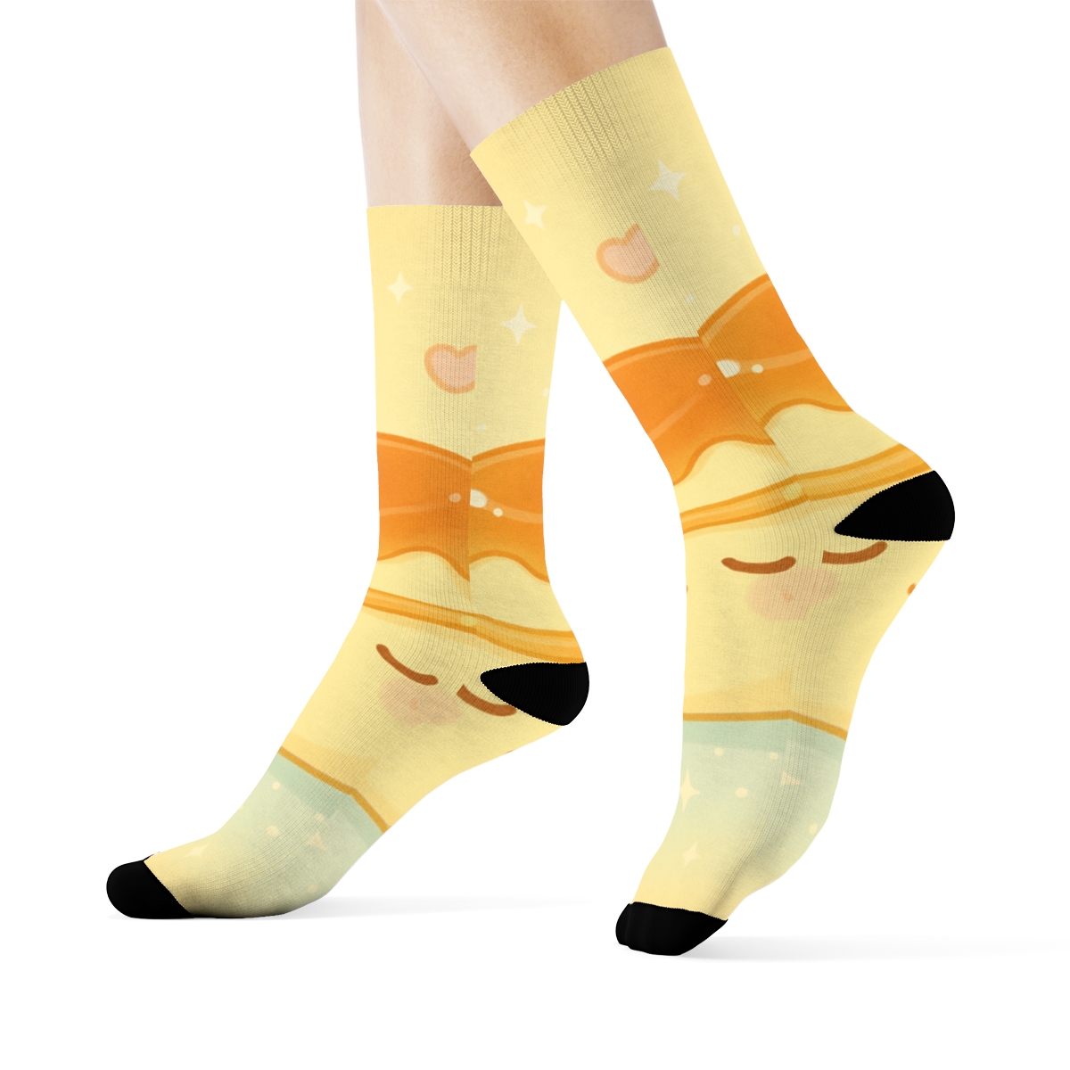 Moonlit Pudding Planet comfortable cotton socks
