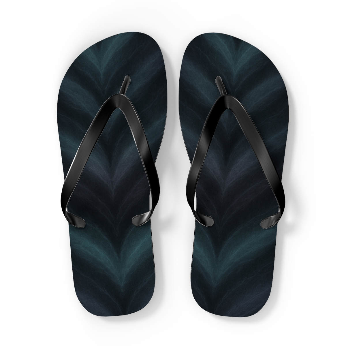 Nebula Filament Chevron personalized beach flip flops