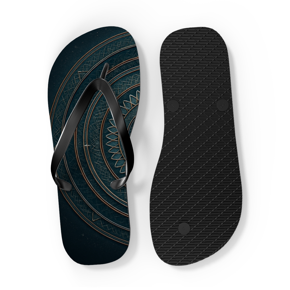 Nebula Filigree Compasswheel soft sole flip flops
