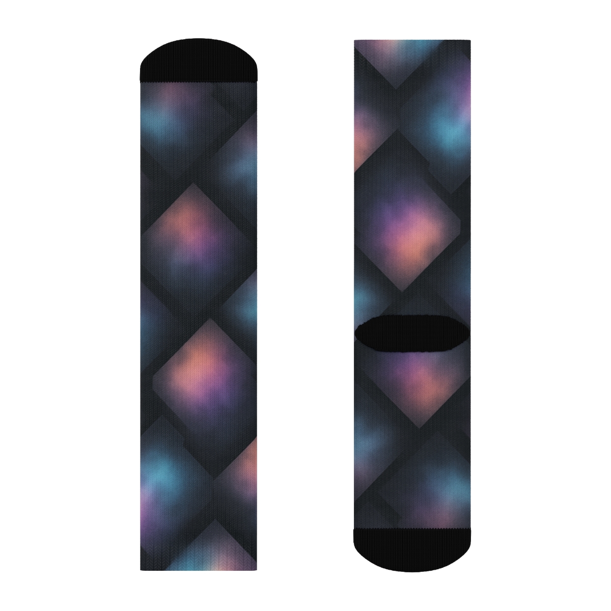 Nebula Fracture Grid personalized cozy socks