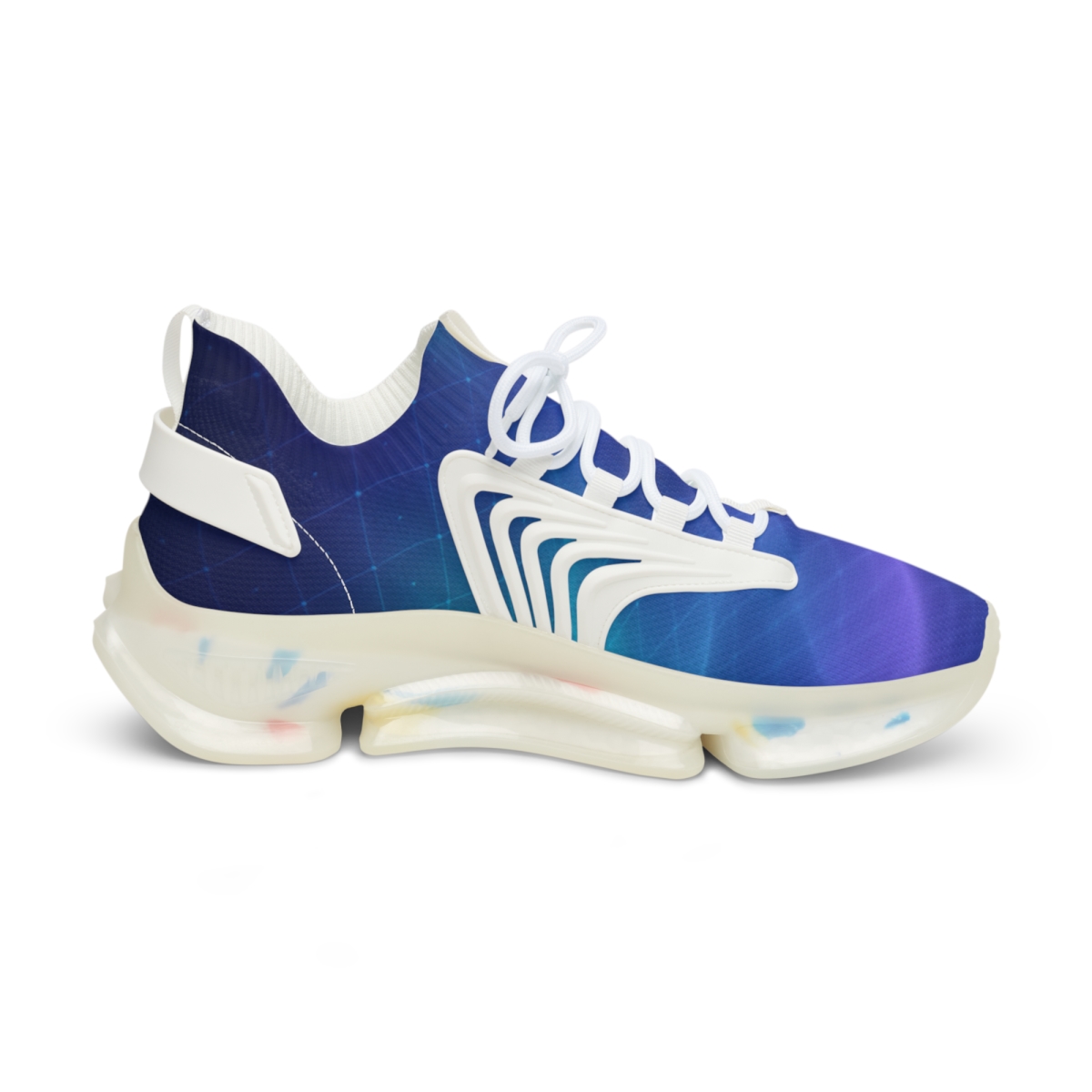 Nebula Grid Moire comfortable running sneakers