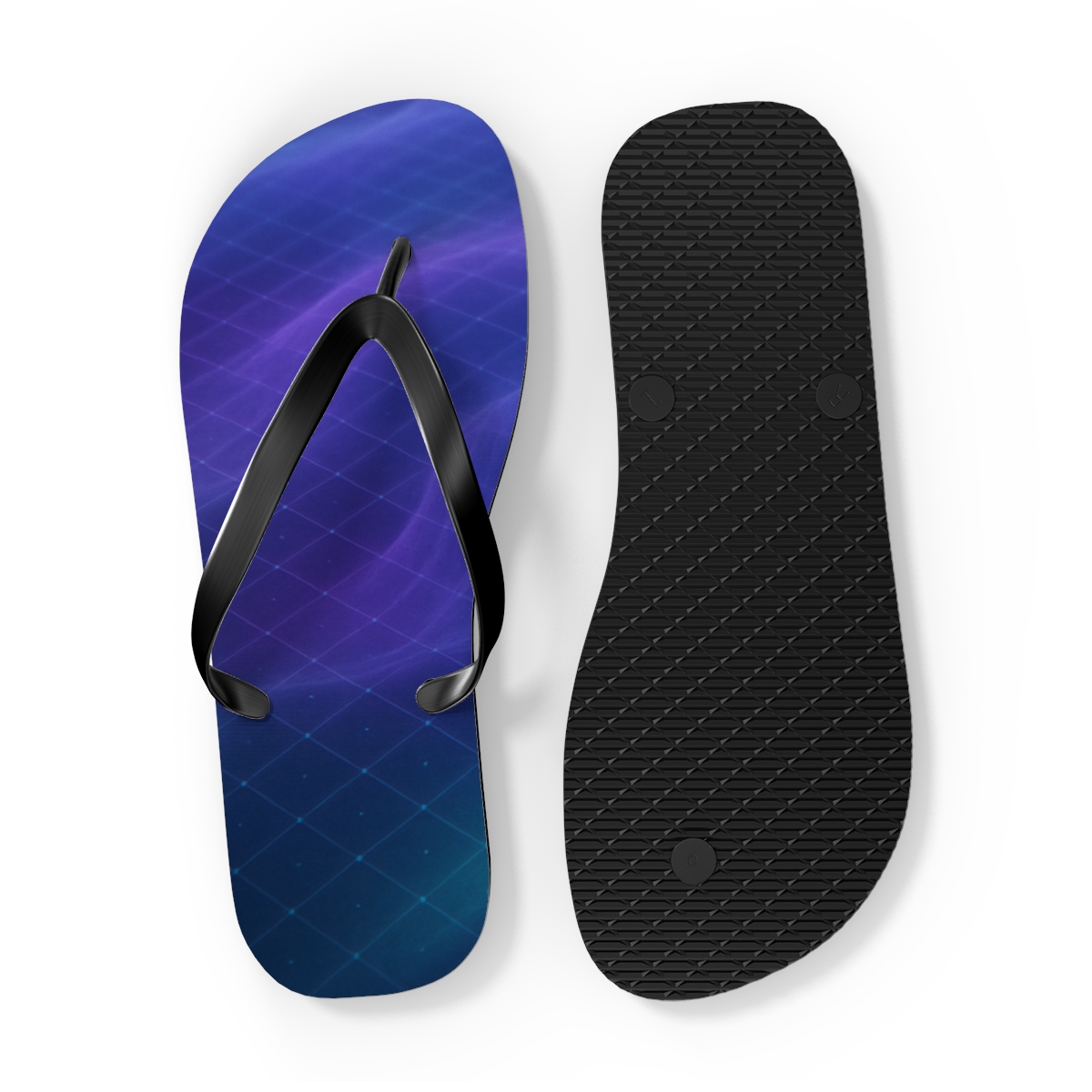 Nebula Grid Moire comfortable casual flip flops