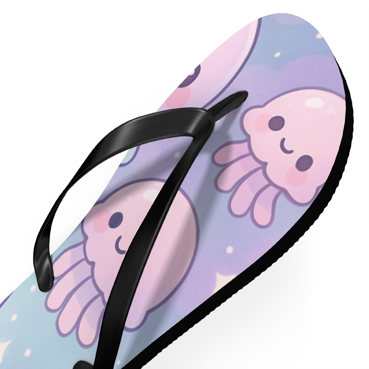 Nebula Jellyfish Nursery personalized beach flip flops