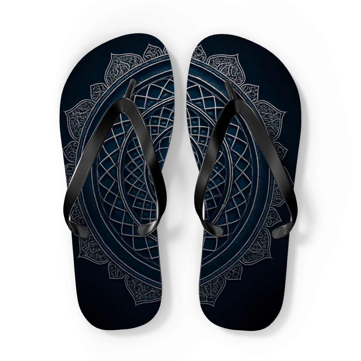 Nebula Lattice Halo unique graphic flip flops