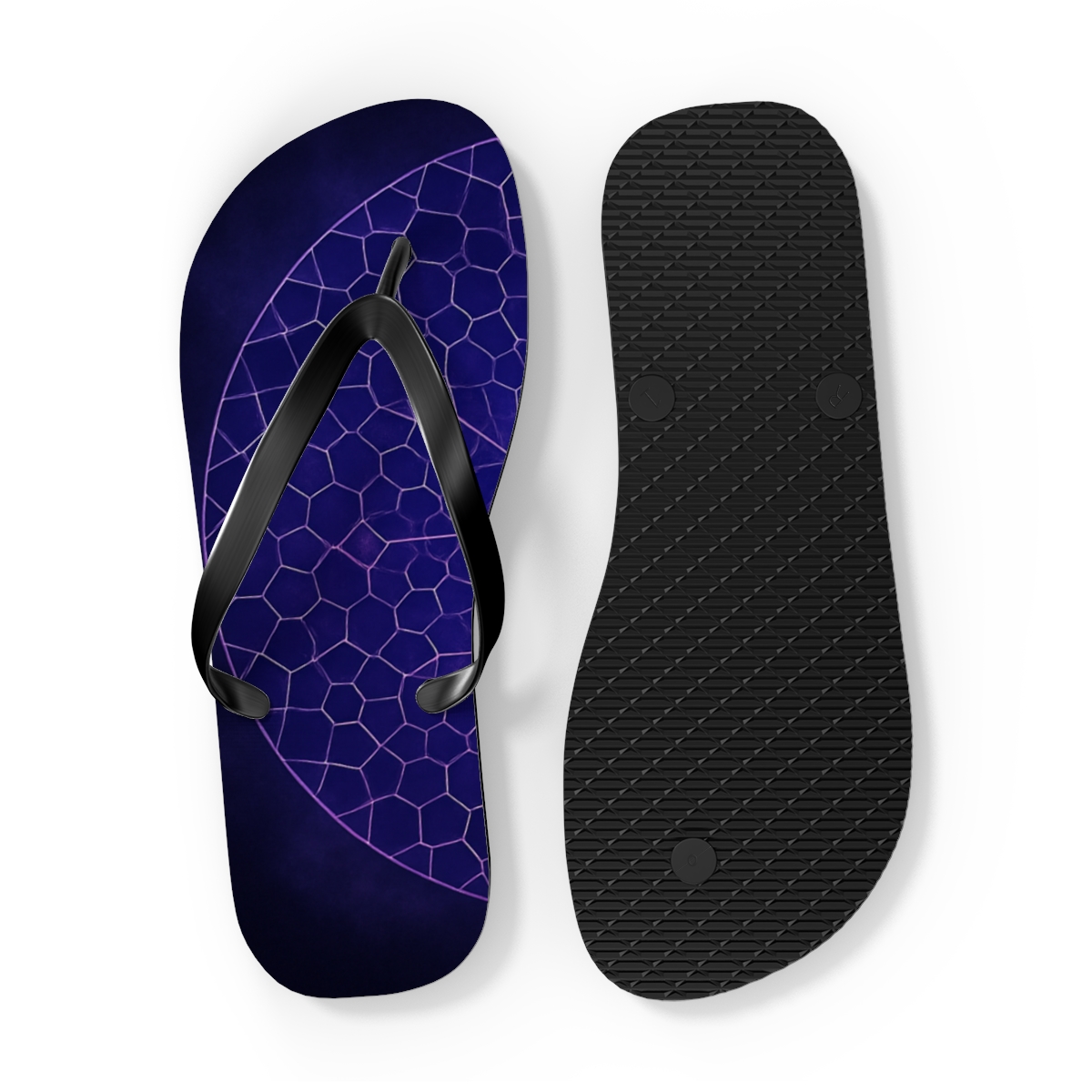 Nebula Lattice Wheel trendy printed flip flops