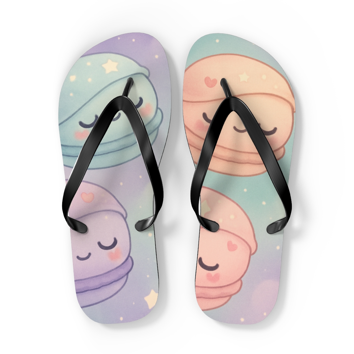 Nebula Macaron Sleepover stylish summer flip flops