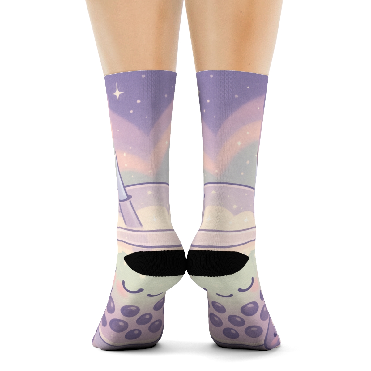 Nebula Milk Tea Float Friends designer logo socks