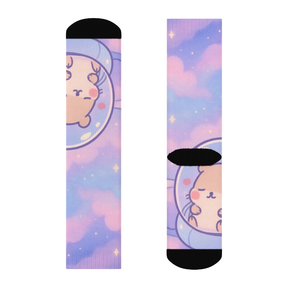 Nebula Naptime Hamster Pod designer logo socks