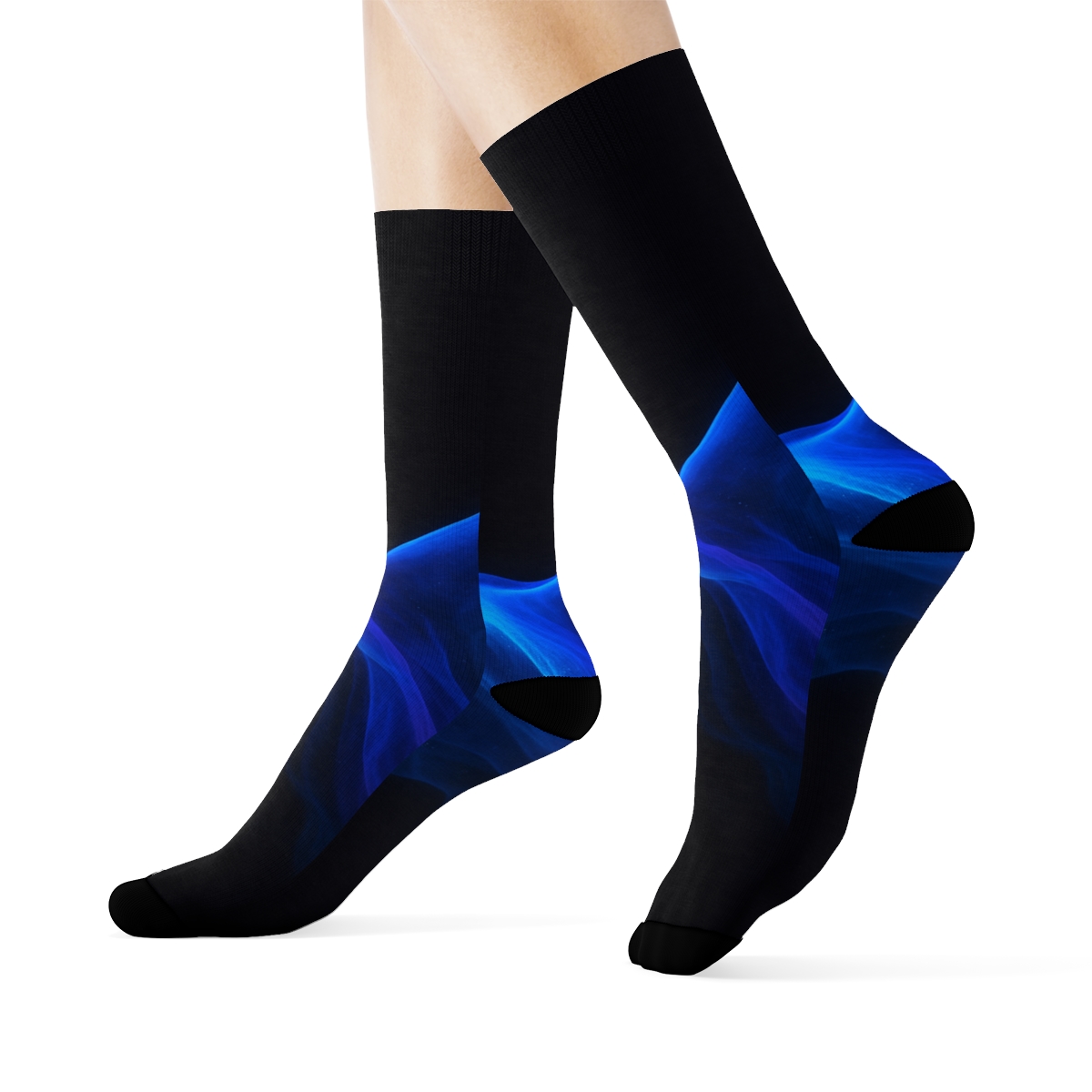 Nebula Pulse Of The Electric Manta trendy colorful socks
