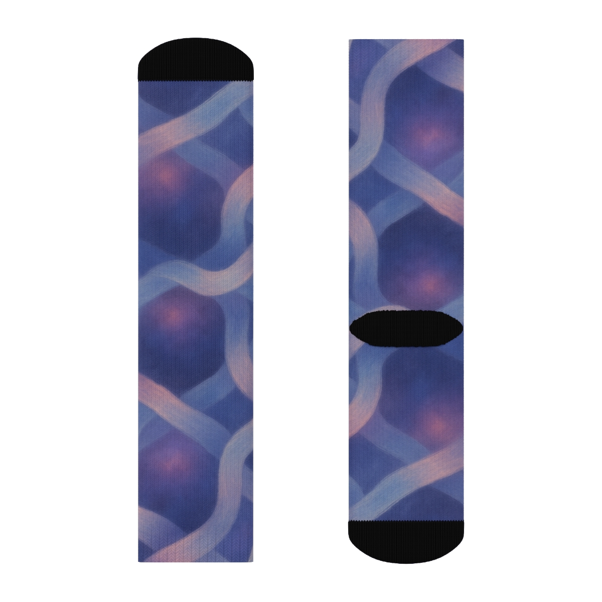 Nebula Ribbon Tessellation trendy colorful socks