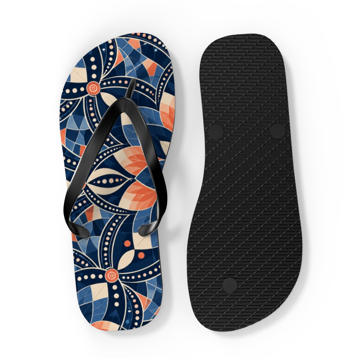 Nerine Facet Vein Chorus personalized beach flip flops [AI-b9b99577-7b75b8381414]