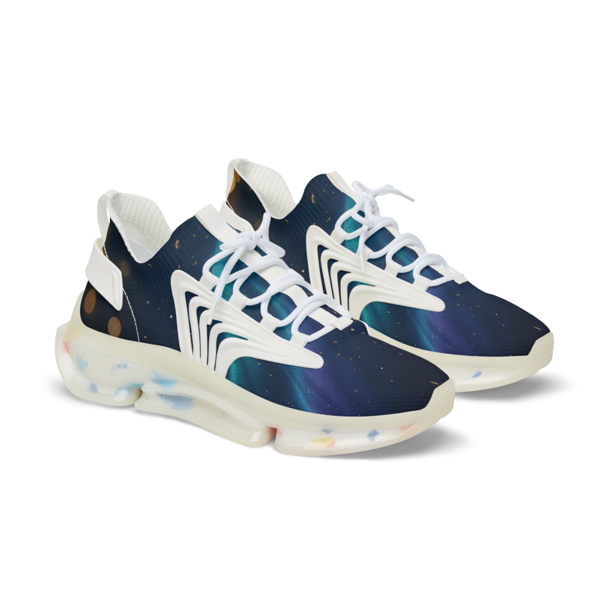New Year Aurora Confetti stylish casual sneakers
