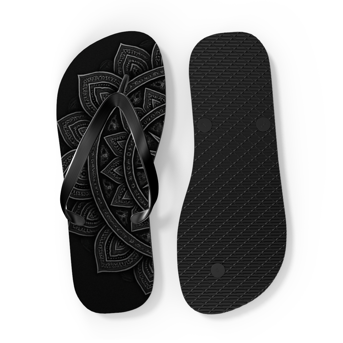 Obsidian Lace Starwheel custom flip flops