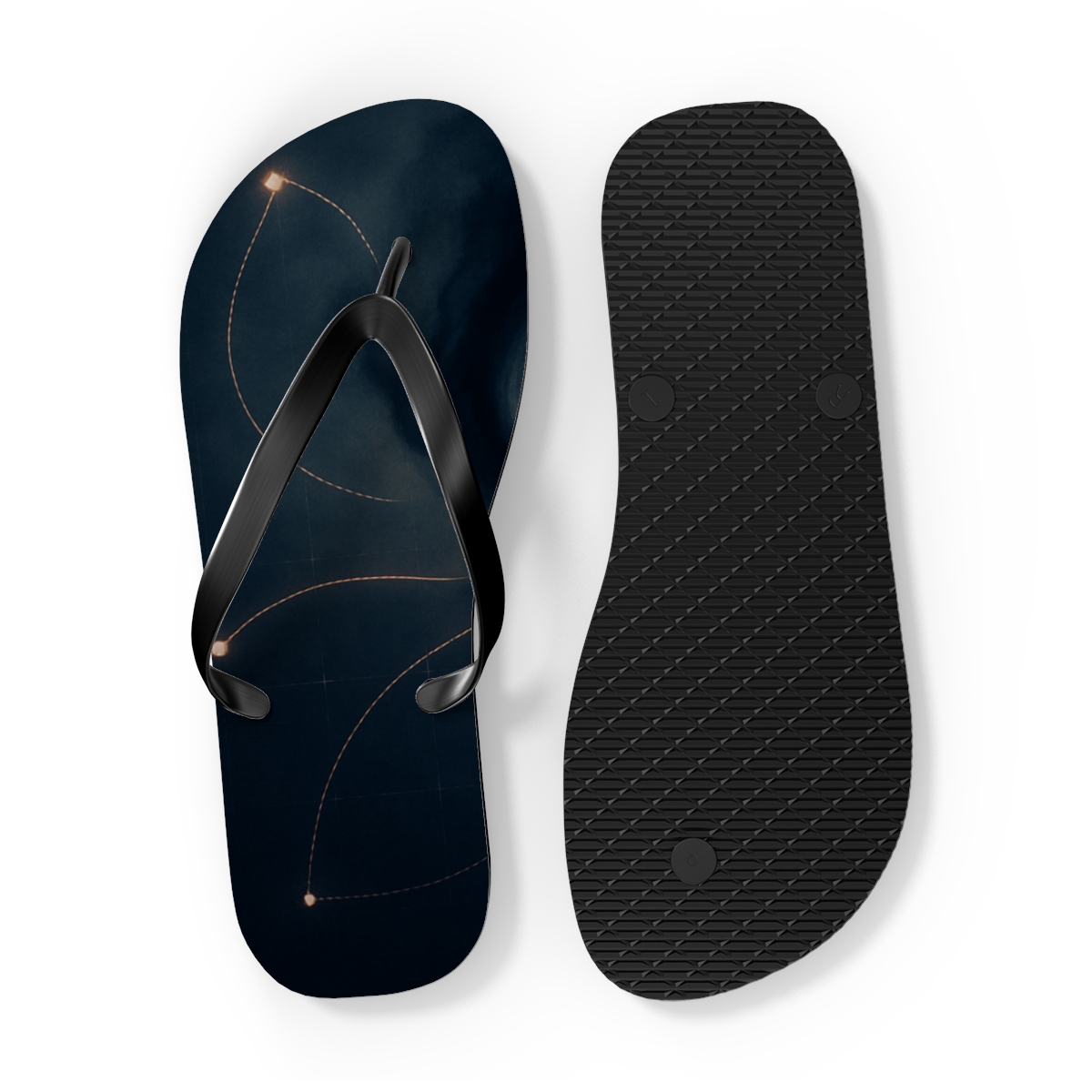 Octopus Ink Constellation Logic comfortable casual flip flops