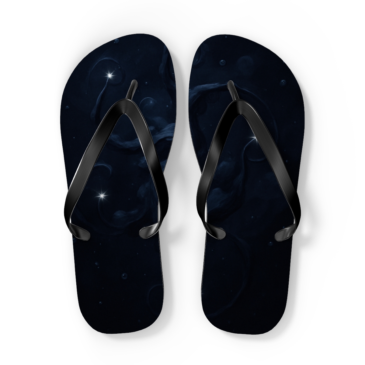 Octopus Ink Constellation trendy printed flip flops