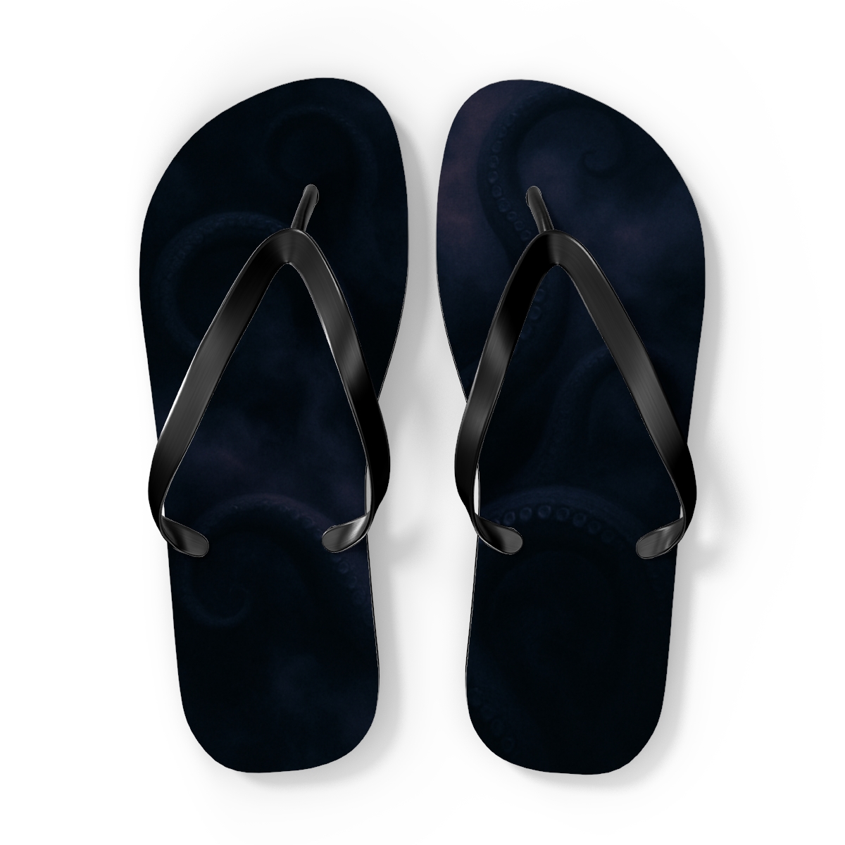 Octopus Ink Nebula Logic designer logo flip flops