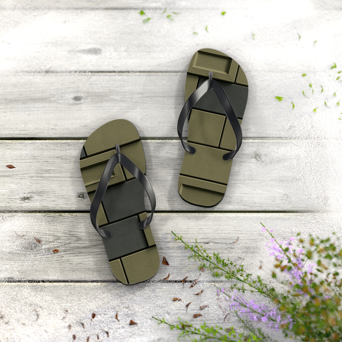 Urban Groove Steps Flip Flops