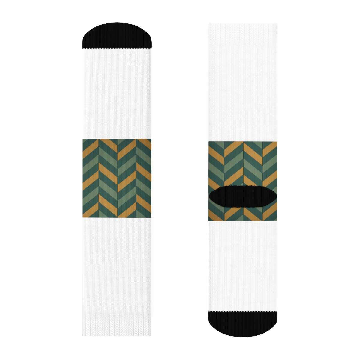 Midcentury Chevron Rhythm Socks
