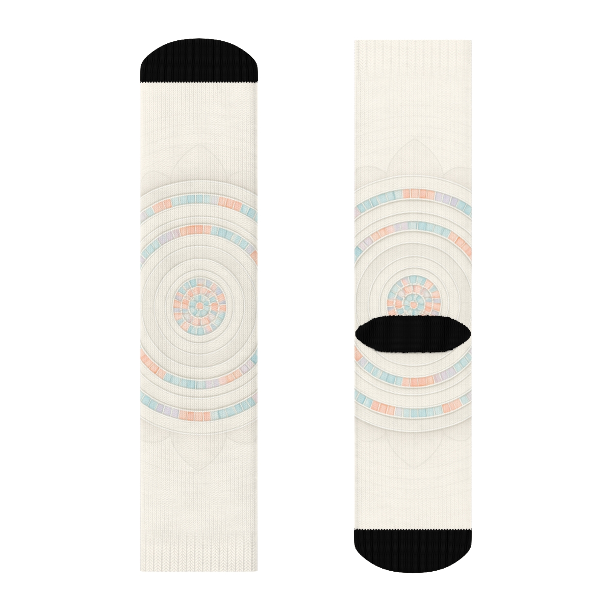 Opaline Ripple Mosaic Wheel custom socks