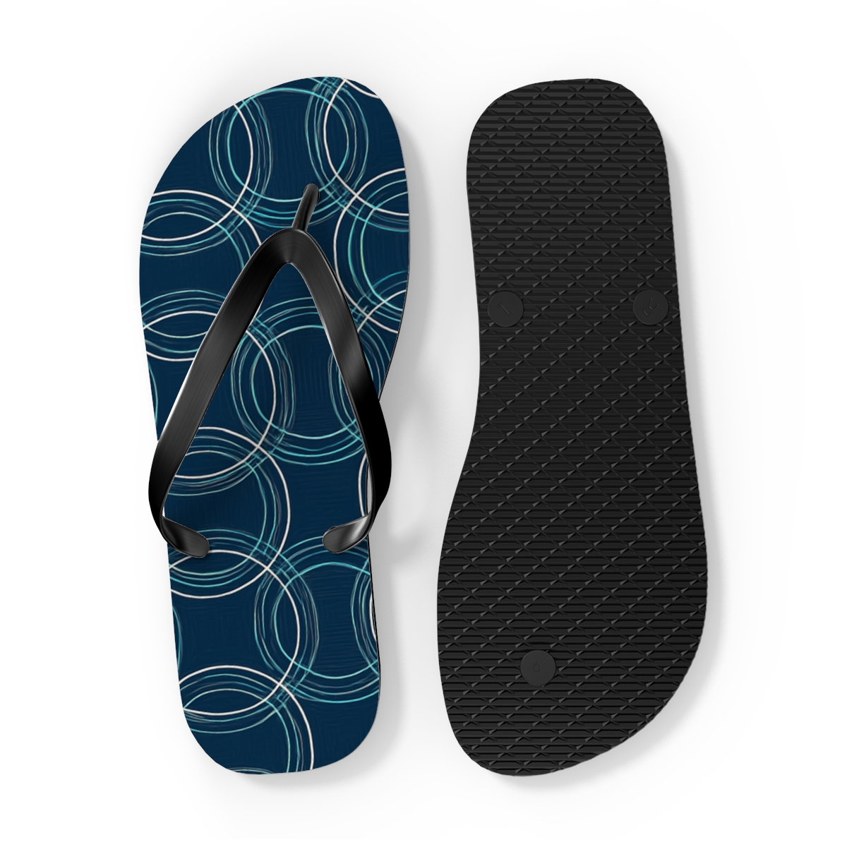 Orbital Grid Phase stylish summer flip flops