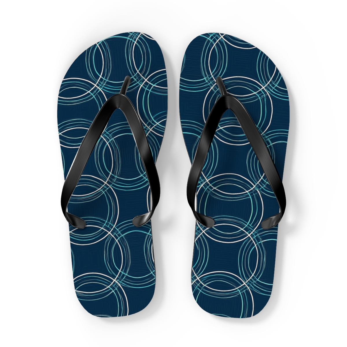 Orbital Grid Phase stylish summer flip flops