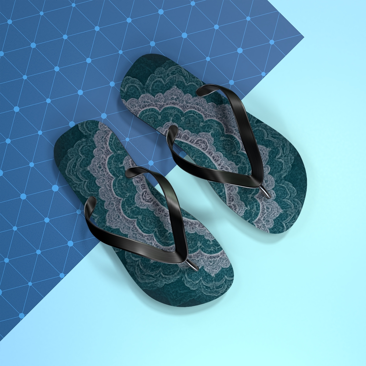 Celestial Wave Harmony Flip Flops