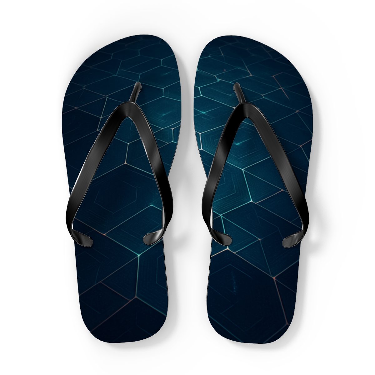 Orbital Mosaic Flux trendy printed flip flops