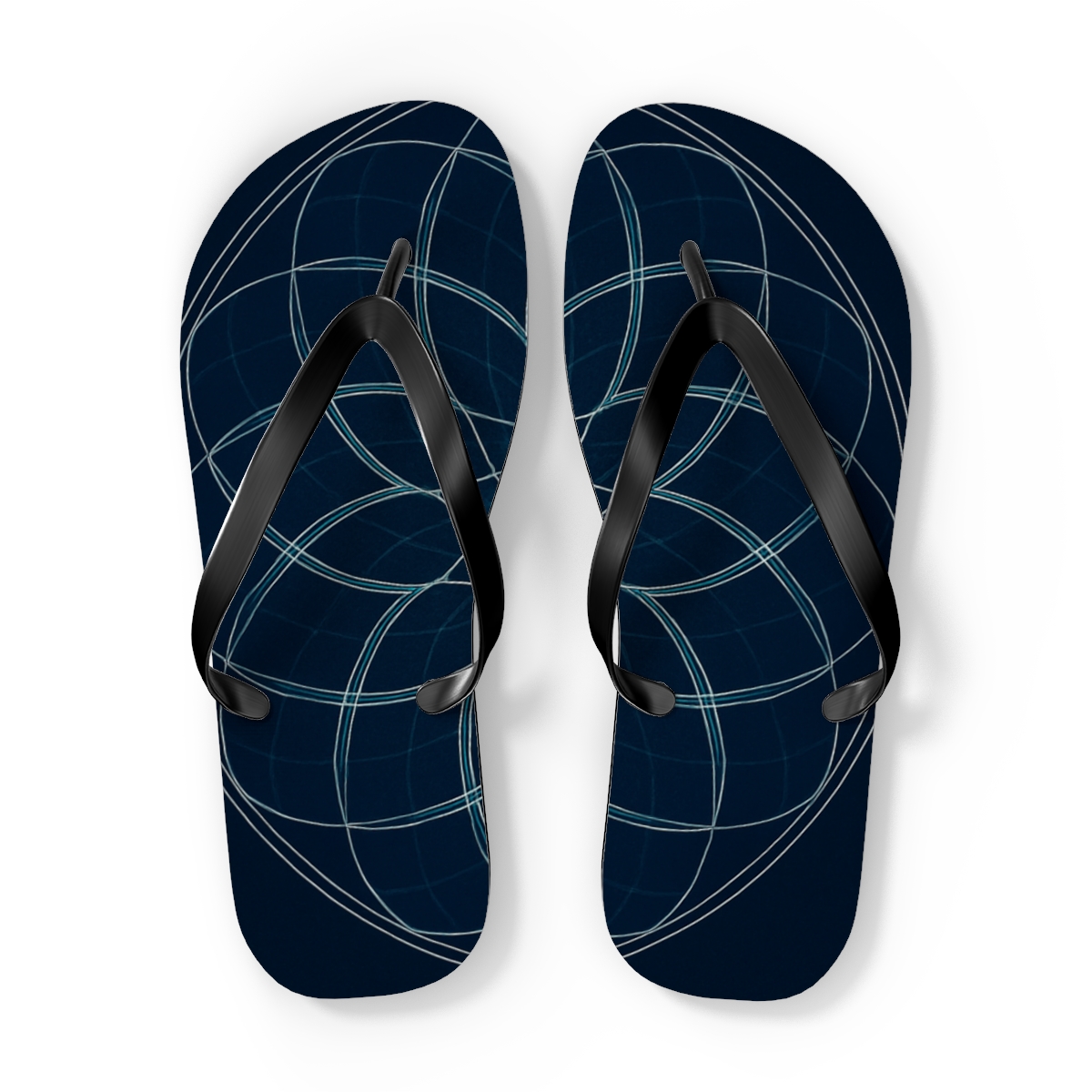 Orbital Petal Lattice custom flip flops