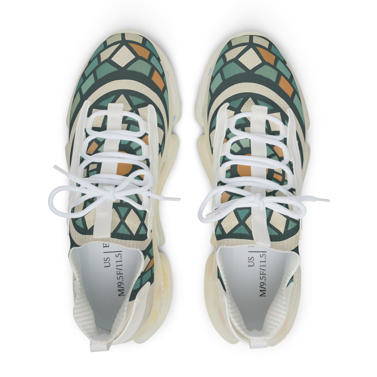 Orbiting Mosaic Wheel trendy fashion sneakers