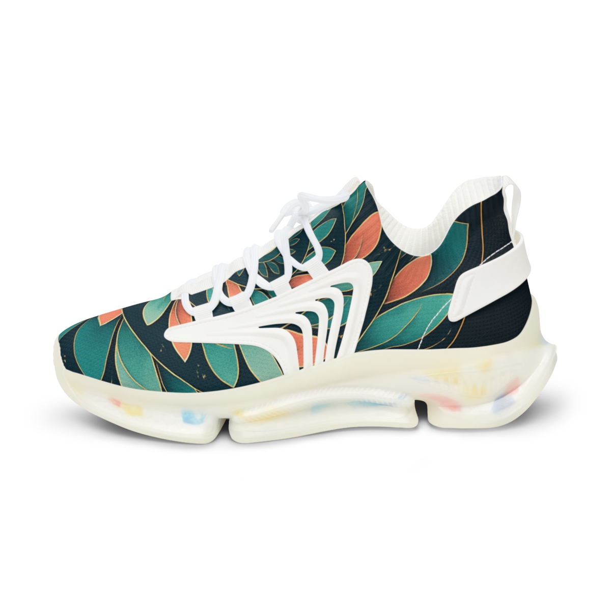 Orbiting Petal Harmonies stylish casual sneakers