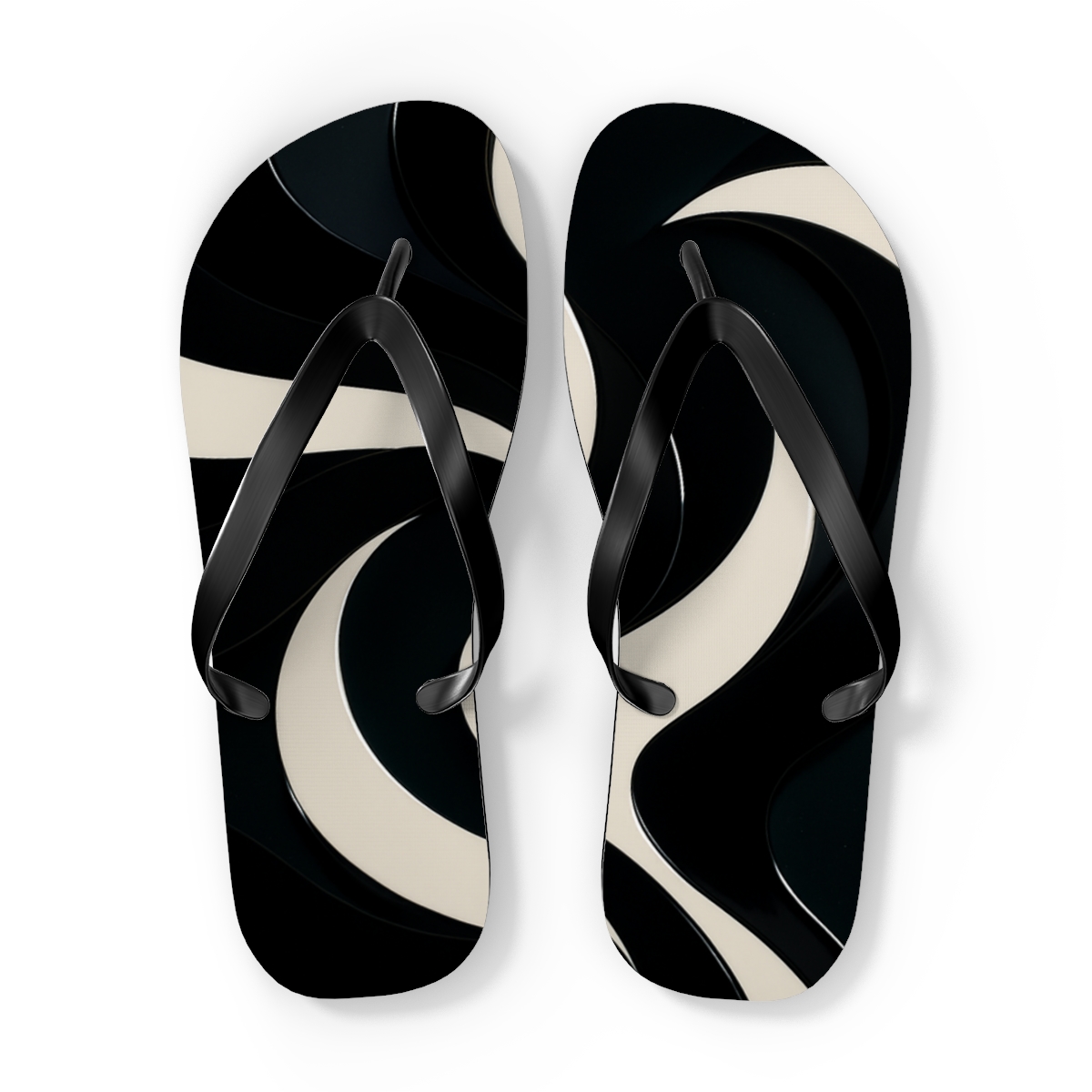 Orca Pulse Contrast Rhythm trendy printed flip flops