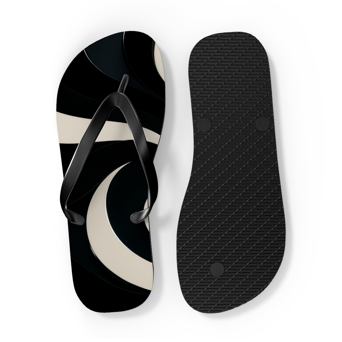 Orca Pulse Contrast Rhythm trendy printed flip flops