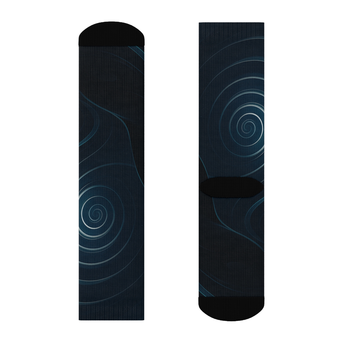 Orca Sonar Calligraphy custom socks