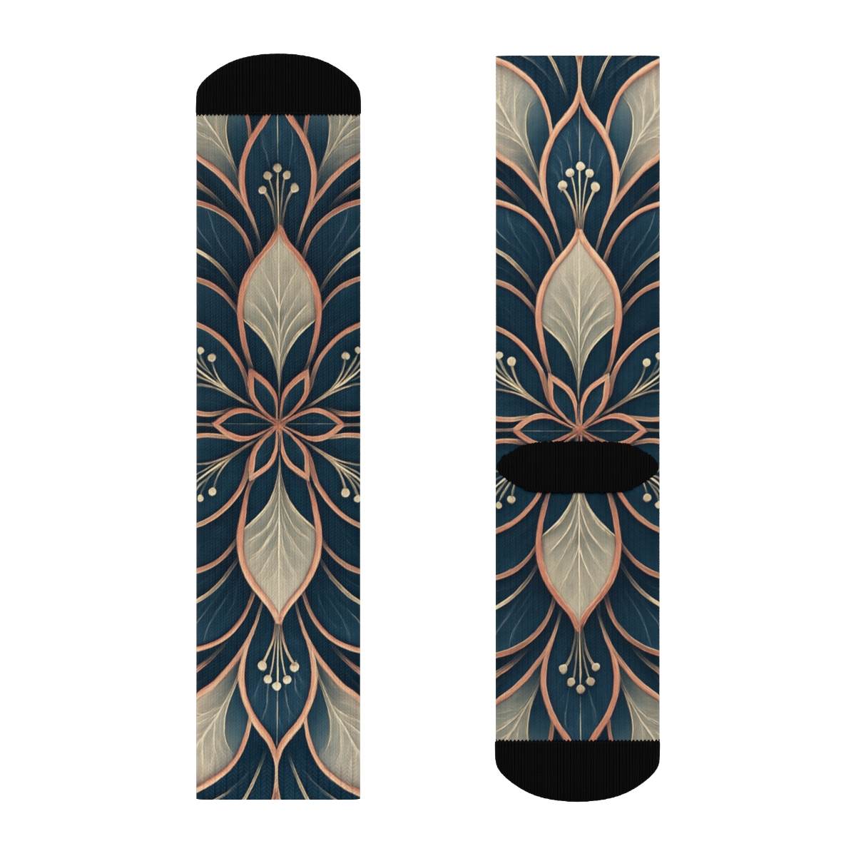 Orchid Arc Filigree trendy colorful socks
