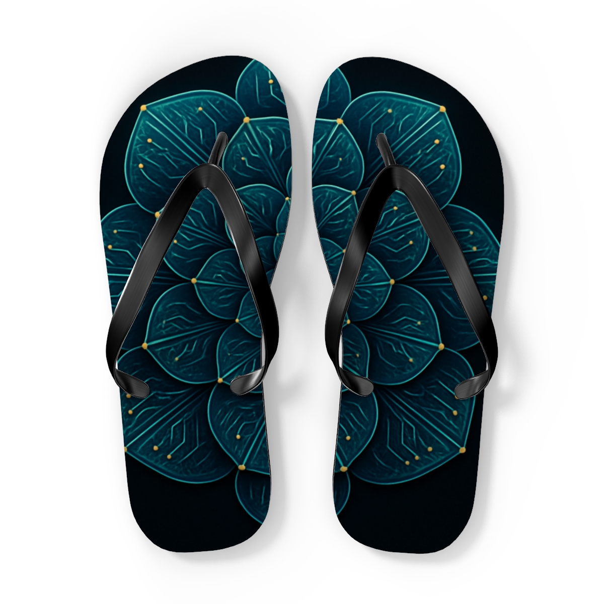 Orchid Circuit Rosette custom flip flops