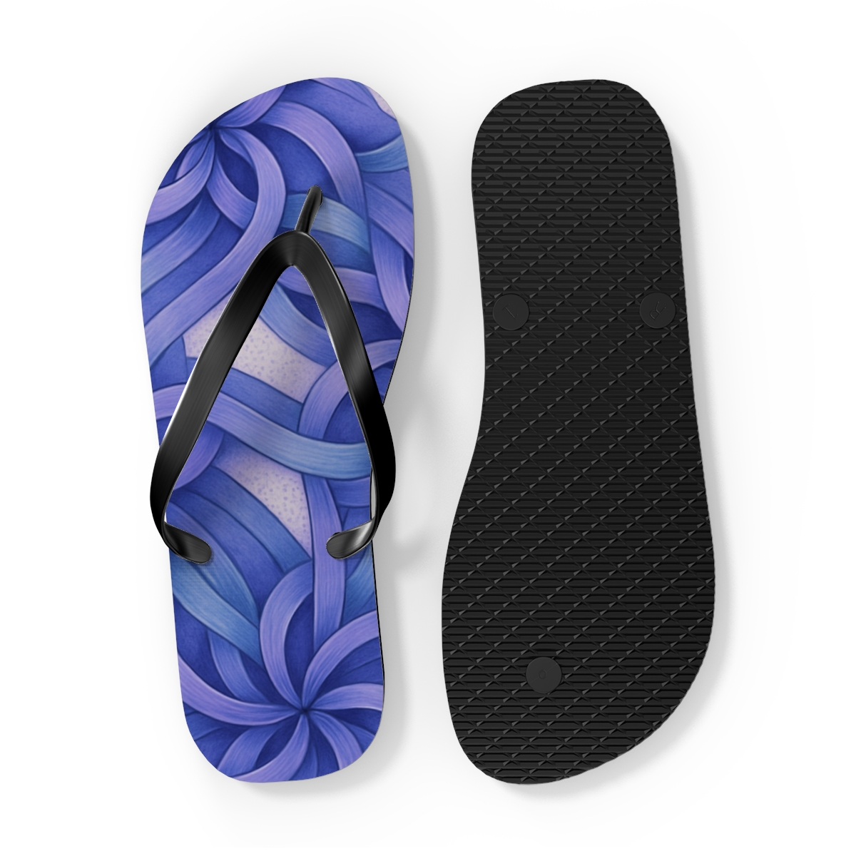 Orchid Drift Rosette Weave custom flip flops