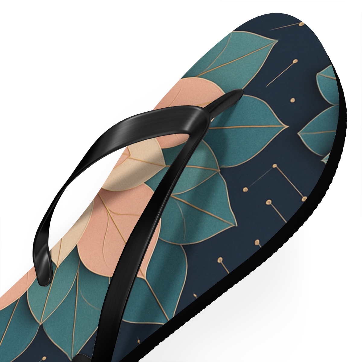 Orchid Folded Rosette Circuit unique graphic flip flops