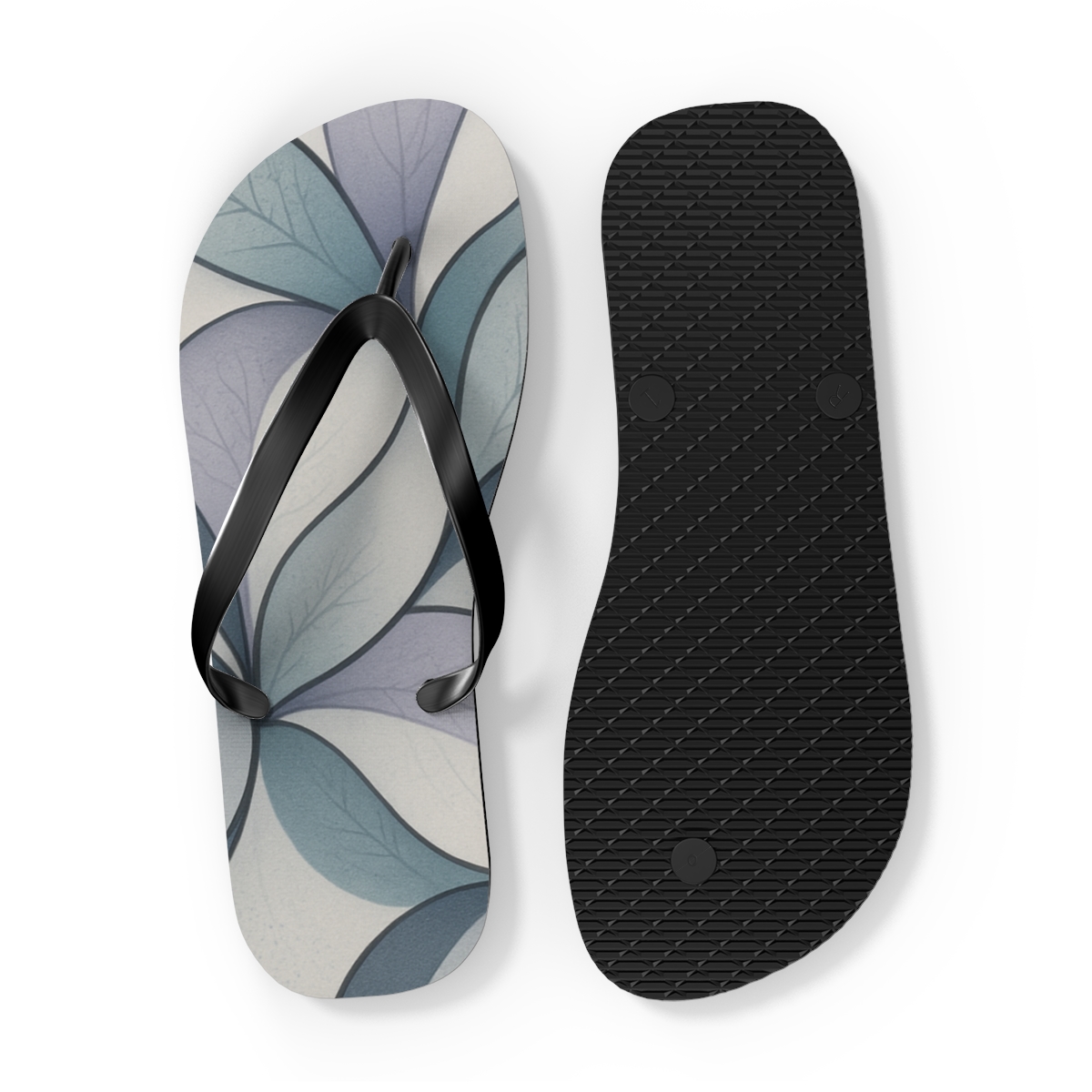 Orchid Fractal Ribbon Weave custom flip flops