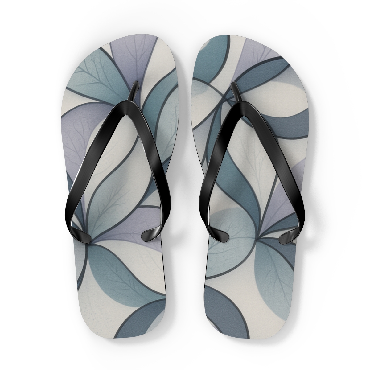 Orchid Fractal Ribbon Weave custom flip flops