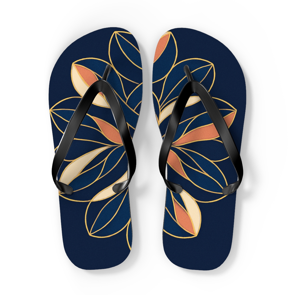 Orchid Loop Helix Weave personalized beach flip flops